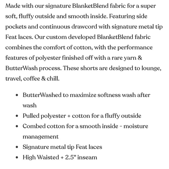 EUC Feat blanket blend drawstring shorts - Picture 8 of 8